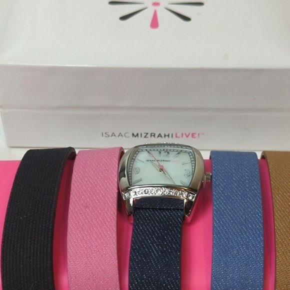 New Isaac Mizrahi Live Silver Stainless‎ Steel Japan Mvmt Ladies Womens Watch - Picture 4 of 9